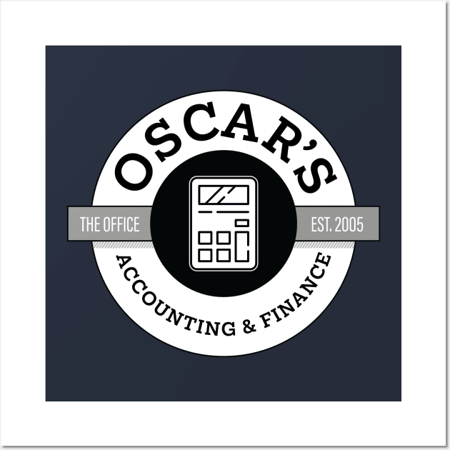 Oscar's Accounting & Finance • The Office T-Shirt Wall Art by FalconArt